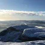 dumyat in the snow