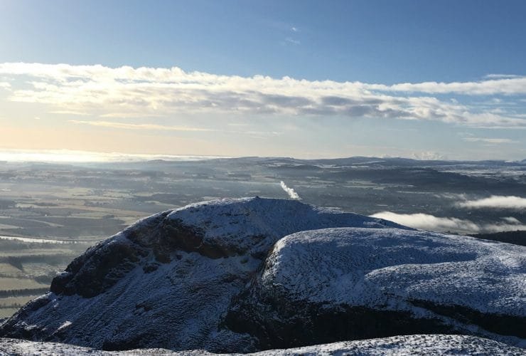 dumyat in the snow