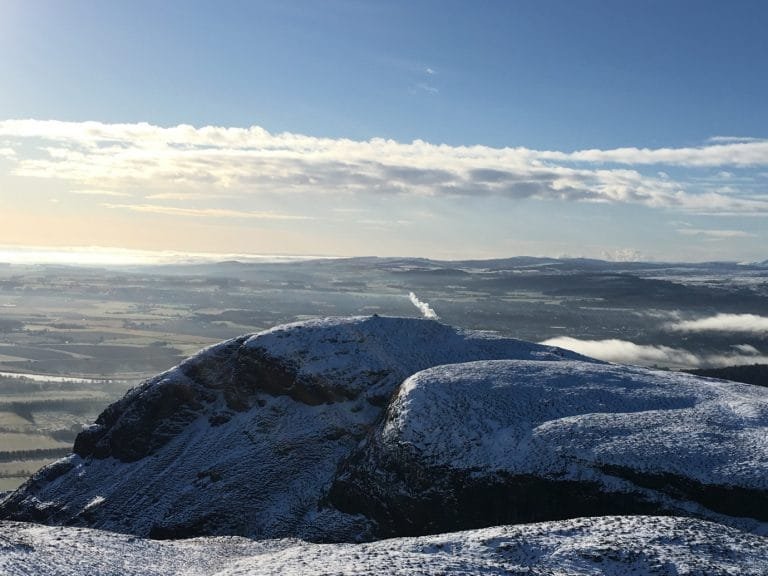 dumyat in the snow