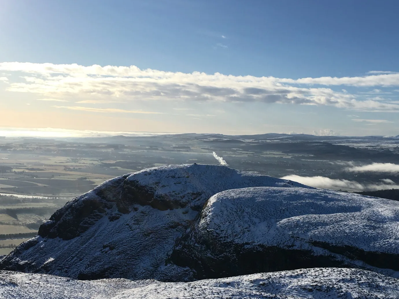 dumyat in the snow