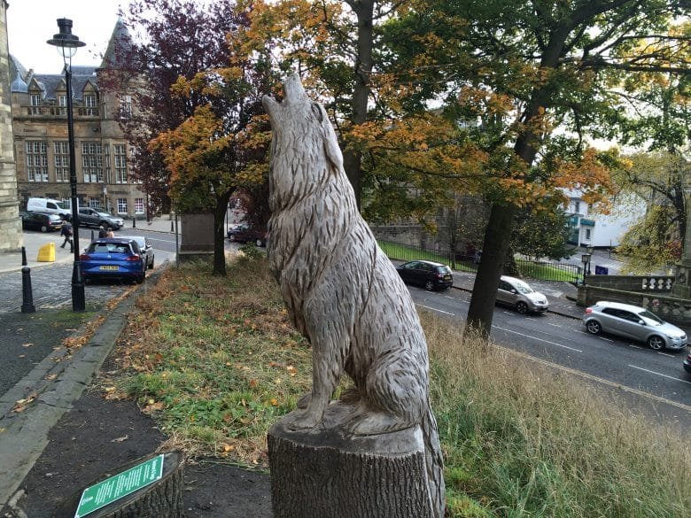 The Stirling Wolf carving